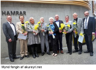 Haukur Viktorsson hlaut Byggingarlistarverðlaun Akureyrar 21. apríl sl.