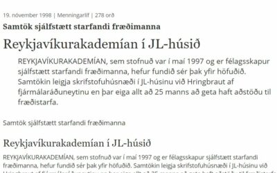 Fyrstu skref Akademíunnar